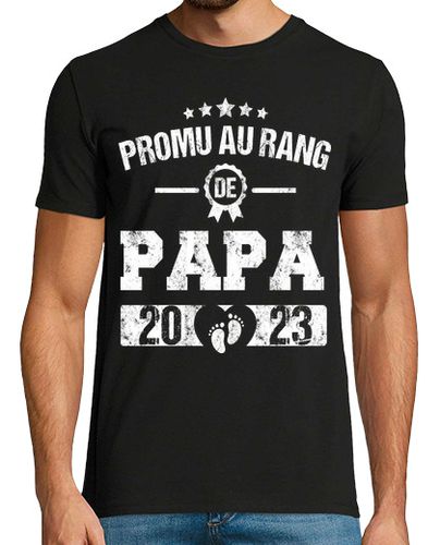 Camiseta Hombre Manga Corta regalo de anuncio de nacimiento de papá laTostadora - latostadora.com - Modalova