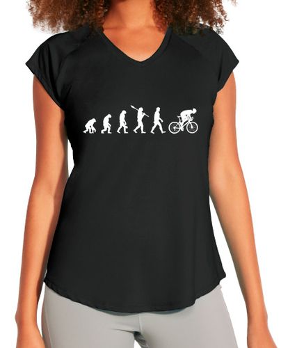 Camiseta deportiva mujer evolución ciclista - regalo divertido - latostadora.com - Modalova