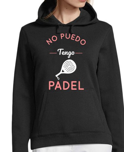 Sudadera Con Capucha Para Mujer No Puedo Tengo Pádel - Rosa Y Blanco laTostadora - latostadora.com - Modalova