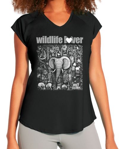 Camiseta Mujer Deportiva Amante de la Naturaleza chica Elefante laTostadora - latostadora.com - Modalova