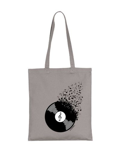 Bolsa Vinilo con notas musicales de DESATIKHA laTostadora - latostadora.com - Modalova