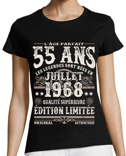 Camiseta mujer 55 años - cumpleaños julio 1968 laTostadora - latostadora.com - Modalova