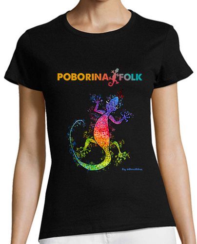 Camiseta mujer Camiseta Poborina Folk Ardacho Multicolor - latostadora.com - Modalova