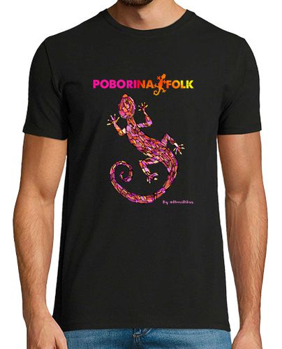 Camiseta Hombre Manga Corta Poborina Folk Trencadis Rojo laTostadora - latostadora.com - Modalova