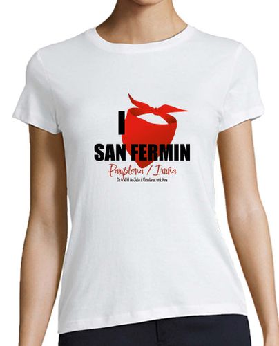 Camiseta mujer I Love San Fermin en Pamplona - latostadora.com - Modalova