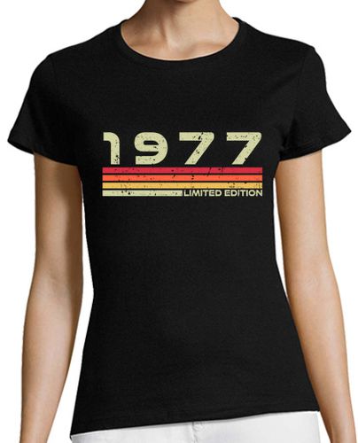 Camiseta mujer 1977 vintage-año 000024 - latostadora.com - Modalova