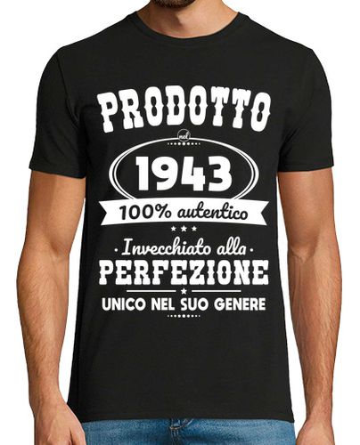 Camiseta 80 años - hecho en 1943 - regalo - latostadora.com - Modalova