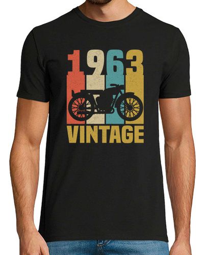 Camiseta cumpleaños de motociclista vintage de 1 - latostadora.com - Modalova