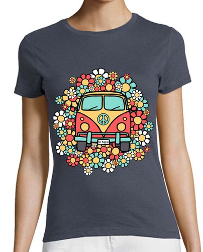 Camiseta mujer Furgoneta Be Hippie laTostadora - latostadora.com - Modalova