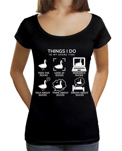 Camiseta mujer cosas que hago en mi tiempo libre amant - latostadora.com - Modalova