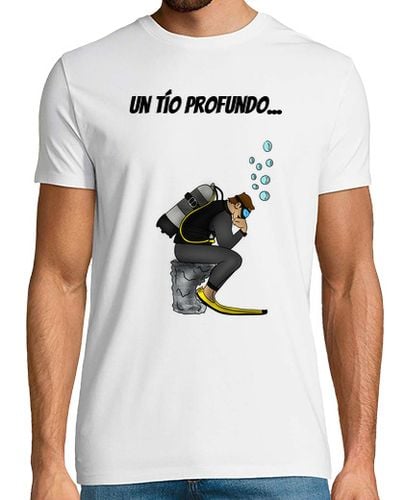 Camiseta Hombre Manga Corta Buceador un tío profundo laTostadora - latostadora.com - Modalova