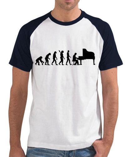 Camiseta Hombre Estilo Béisbol la evolución de piano de cola laTostadora - latostadora.com - Modalova