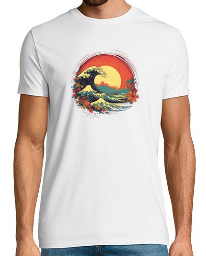 Camiseta Japan Surf blanca chico - latostadora.com - Modalova