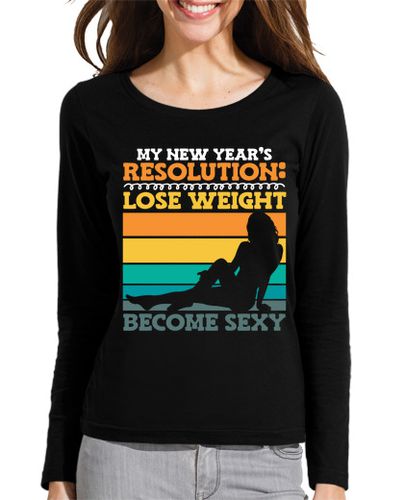 Camiseta mujer mi proposito de año nuevo bajar de peso - latostadora.com - Modalova