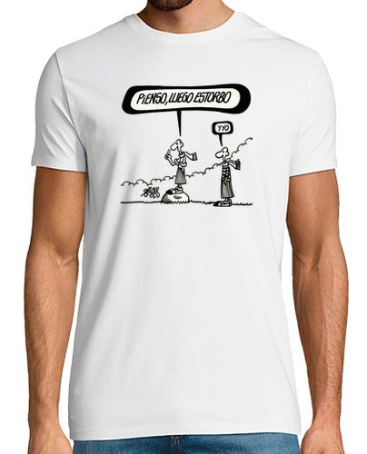 Camiseta Camiseta Pienso luego estorbo - Filosofía - latostadora.com - Modalova