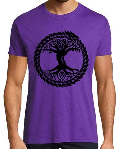 Camiseta Yggdrasil 2 Negro laTostadora - latostadora.com - Modalova