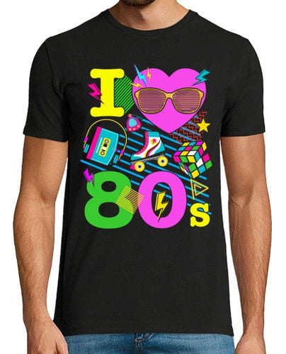 Camiseta I Love Los Ochenta 80s Amo los Años 80 Ochenteras laTostadora - latostadora.com - Modalova