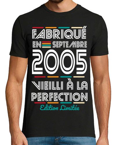 Camiseta Hombre Manga Corta 18 años - hecho en septiembre de 2005 laTostadora - latostadora.com - Modalova