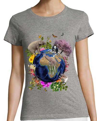Camiseta mujer Madre Tierra - latostadora.com - Modalova
