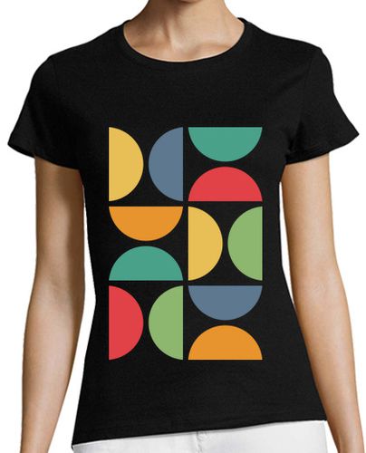 Camiseta mujer patrón geométrico moderno - latostadora.com - Modalova