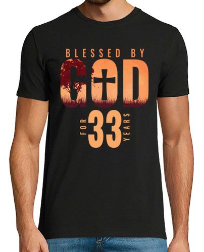 Camiseta bendecido por dios por 33 años 33 - latostadora.com - Modalova