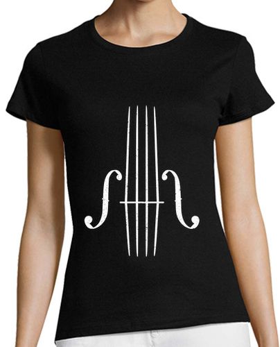 Camiseta mujer Cuerdas de Vilolín Violinista Conciertos Música - latostadora.com - Modalova