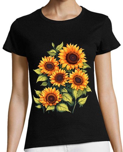 Camiseta mujer Girasoles Flores Girasol Floral Primavera - latostadora.com - Modalova
