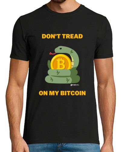 Camiseta Bitcoins Partido Libertario - En - Hombre Negro laTostadora - latostadora.com - Modalova