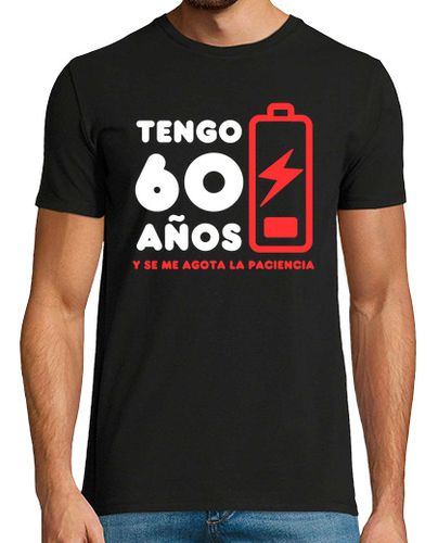 Camiseta Tengo 60 años se me agota la paciencia - latostadora.com - Modalova