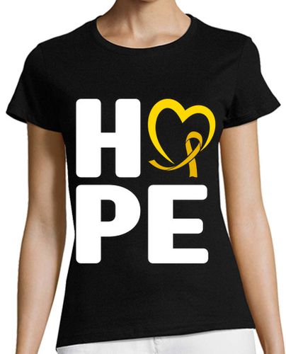 Camiseta mujer cinta de septiembre esperanza cáncer in - latostadora.com - Modalova