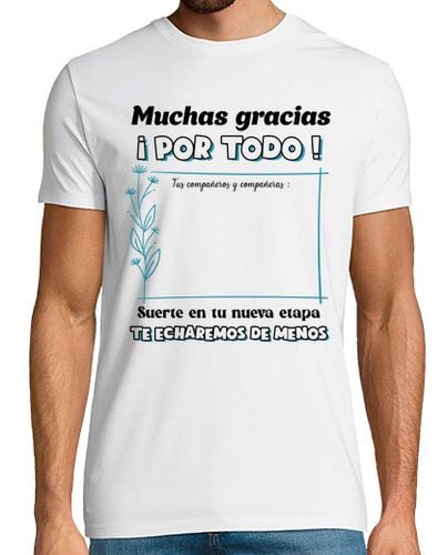 Camiseta Hombre Manga Corta Despedida compañero de trabajo Firmas laTostadora - latostadora.com - Modalova