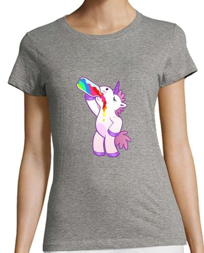 Camiseta mujer Unicorn. Mujer, manga corta, azul cielo, calidad premium laTostadora - latostadora.com - Modalova