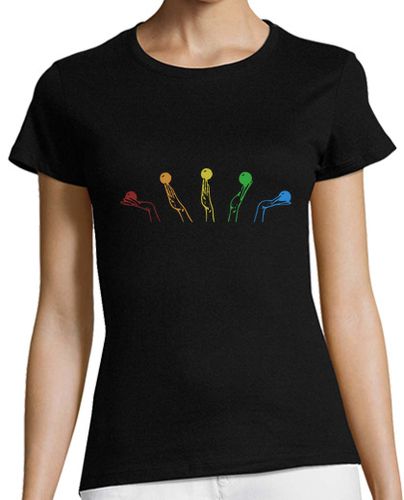 Camiseta mujer contacto malabares lgbt arco iris bola - latostadora.com - Modalova