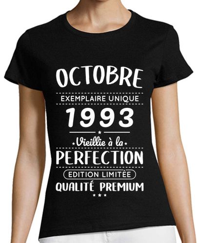 Camiseta mujer 30 años - octubre de 1993 - perfección - latostadora.com - Modalova