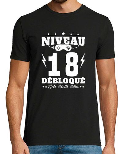 Camiseta nivel 18 desbloqueado cumpleaños 18 año - latostadora.com - Modalova