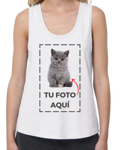 Camiseta mujer Camiseta tirantes personaliza con foto - latostadora.com - Modalova
