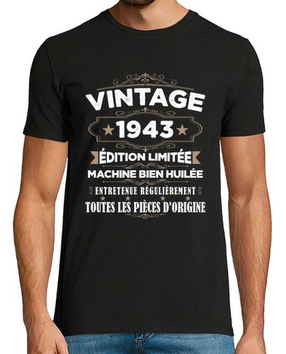 Camiseta regalo de cumpleaños vintage 1943 80 añ - latostadora.com - Modalova