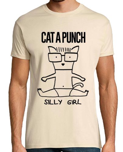 Camiseta Cat A Punch Silly Girl - latostadora.com - Modalova
