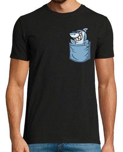 Camiseta Tiburón bolsillo en el pecho Ballena ma - latostadora.com - Modalova