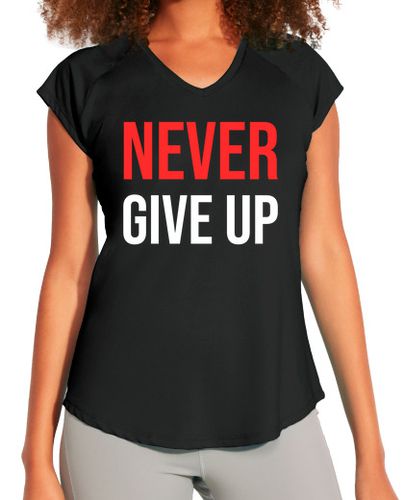 Camiseta Mujer Deportiva Never Give Up laTostadora - latostadora.com - Modalova