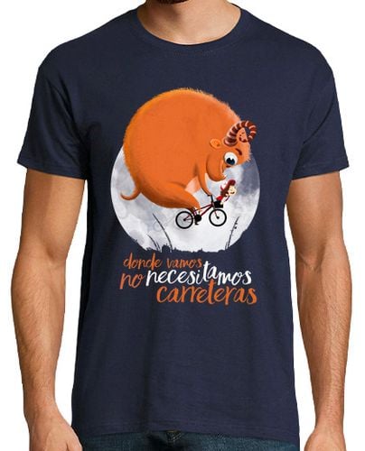 Camiseta Hombre Manga Corta Carreteras-Hombre, manga corta, azul marino, calidad extra laTostadora - latostadora.com - Modalova