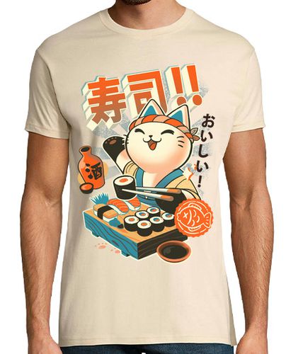 Camiseta Sushi Chef - Gatito mono cocina - restaurante japonés - latostadora.com - Modalova