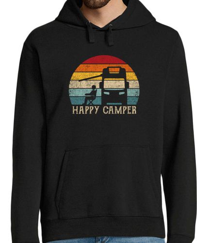 Sudadera Con Capucha Para Hombre Happy camper rv camisa de camping hombr laTostadora - latostadora.com - Modalova