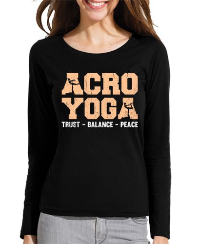 Camiseta mujer divertido acroyoga confianza equilibrio laTostadora - latostadora.com - Modalova