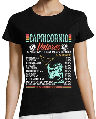 Camiseta mujer Horoscopo Capricornio Signo Zodiaco Astrología - latostadora.com - Modalova
