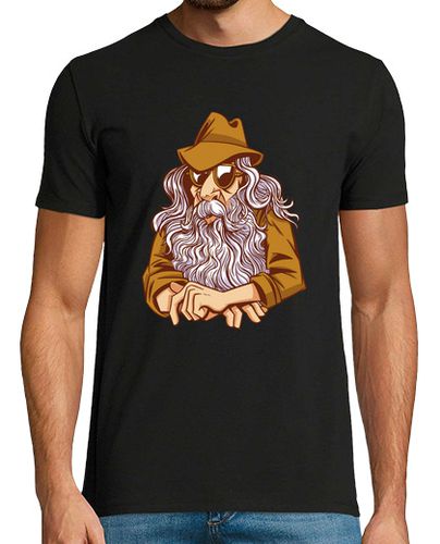 Camiseta anciano hippie, boho sabio, comunidad - latostadora.com - Modalova