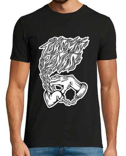 Camiseta Camiseta Negra Toas mis penas inspiracón tatuaje tradi - latostadora.com - Modalova