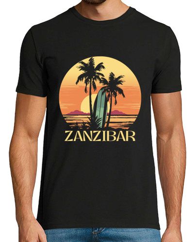 Camiseta zanzíbar, surf vintage atardecer, buenos restaurantes - latostadora.com - Modalova
