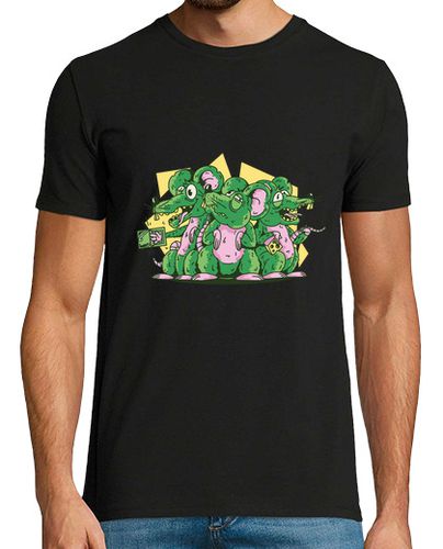 Camiseta Hombre Manga Corta ratas hilarantes, grupo de ratas, historietas, graciosas laTostadora - latostadora.com - Modalova