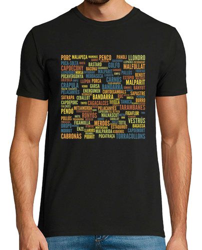 Camiseta Hombre Manga Corta INSULTS EN CATALÀ COLORS I laTostadora - latostadora.com - Modalova